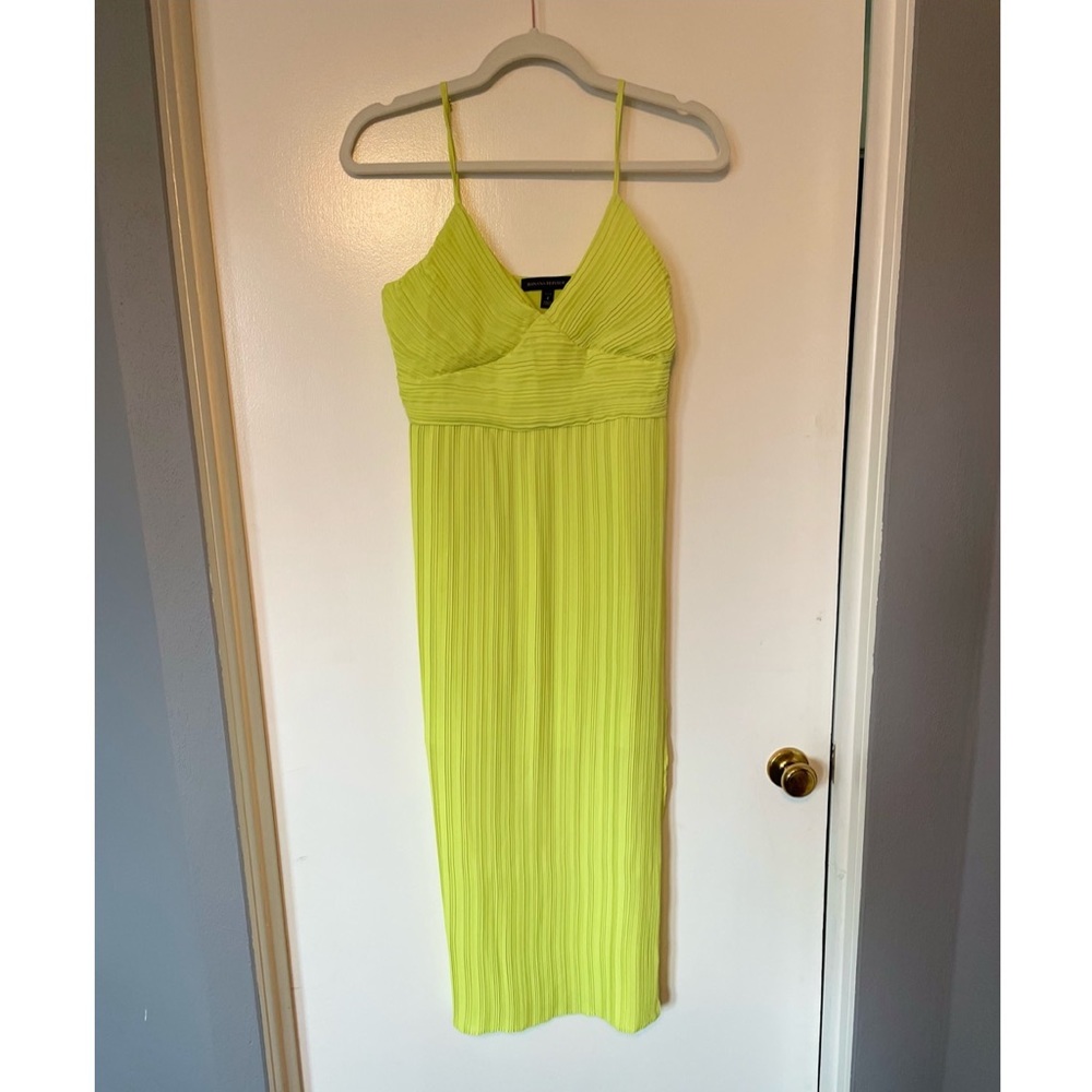 Neon Green Midi Dress